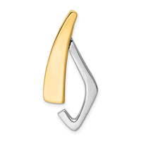 14k Two-tone Fits up to 6mm Omega, 8mm Reversible, Omega Slide-SL240