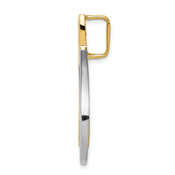 14k Two-tone Fits up to 6mm Omega, 8mm Reversible, Omega Slide-SL245
