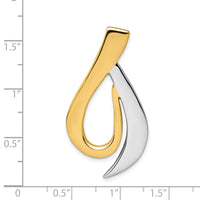 14k Two-tone Fits up to 6mm Omega, 8mm Reversible, Omega Slide-SL245