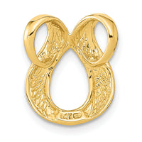 14k Fits up to 2mm Regular/4mm Fancy Fancy Omega Slide-SL291