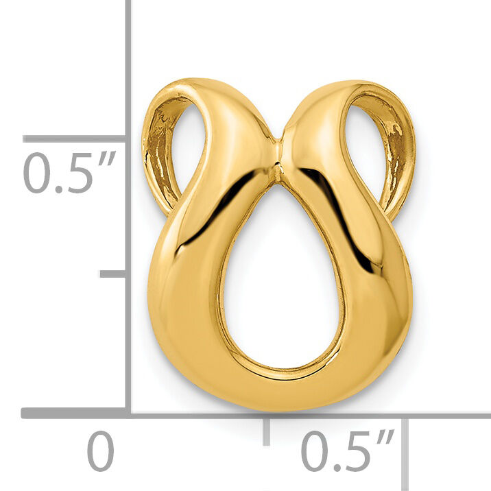 14k Fits up to 2mm Regular/4mm Fancy Fancy Omega Slide-SL291
