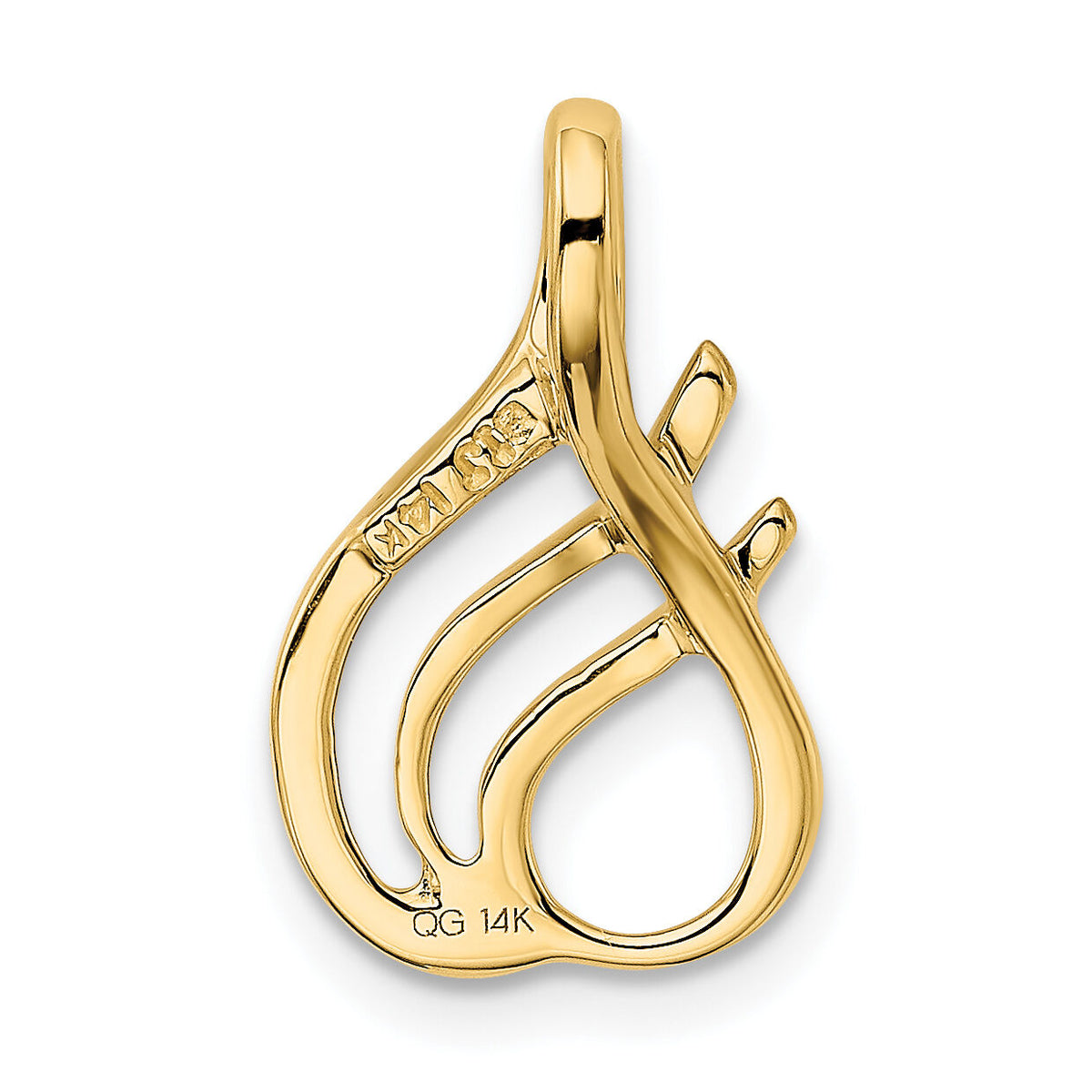 14k Fits up to 2mm Regular, 4mm Fancy Reversible Omega Slide-SL294