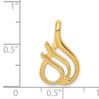 14k Fits up to 2mm Regular, 4mm Fancy Reversible Omega Slide-SL294