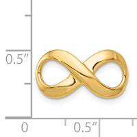 14k Fancy Polished Infinity Figure-8 Slide-SL295