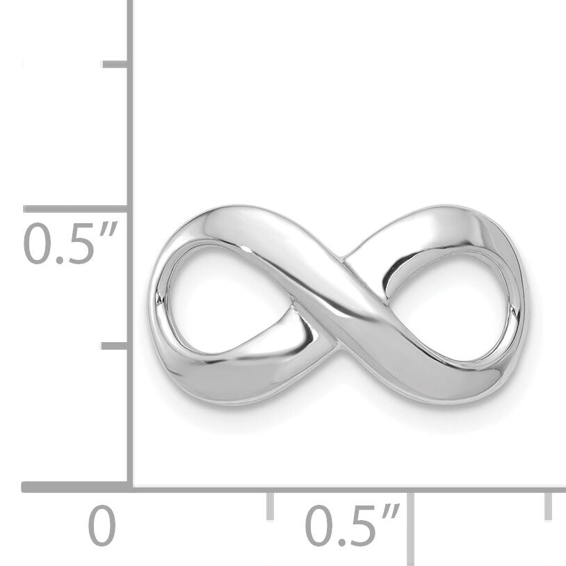 14K White Gold Infinity Slide-SL295W