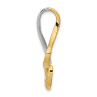 14k Two-Tone Fancy Omega Slide-SL296