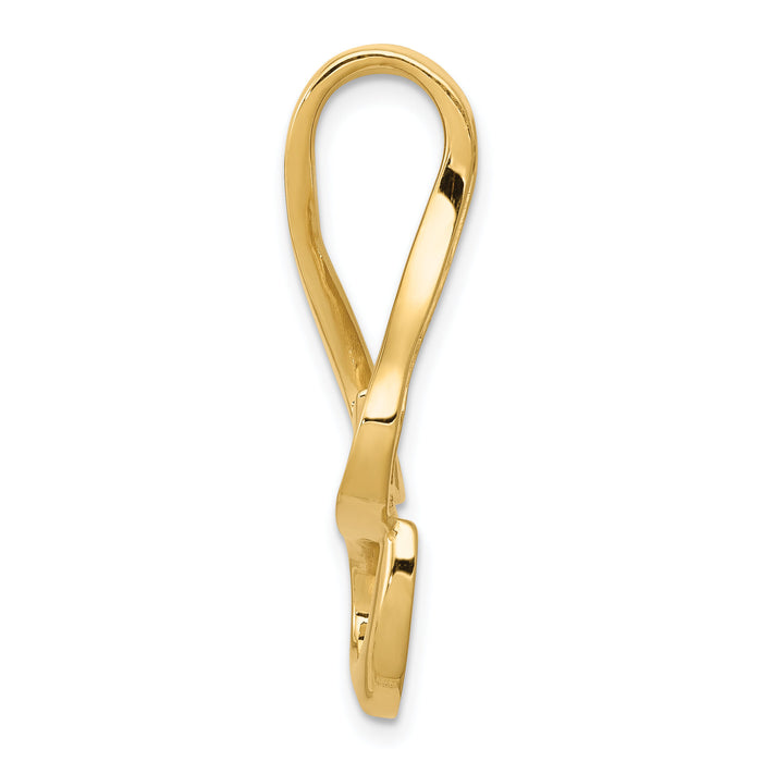 14k Fits up to 10mm Reg and Fancy Reversible Omega Slide-SL299