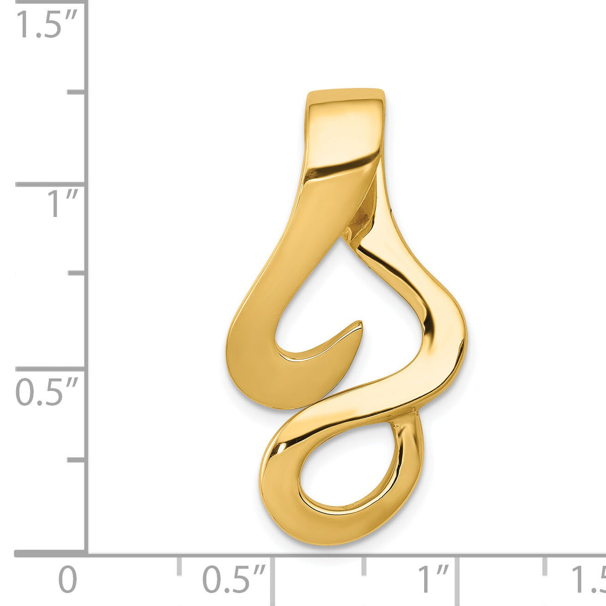 14k Fits up to 10mm Reg and Fancy Reversible Omega Slide-SL299