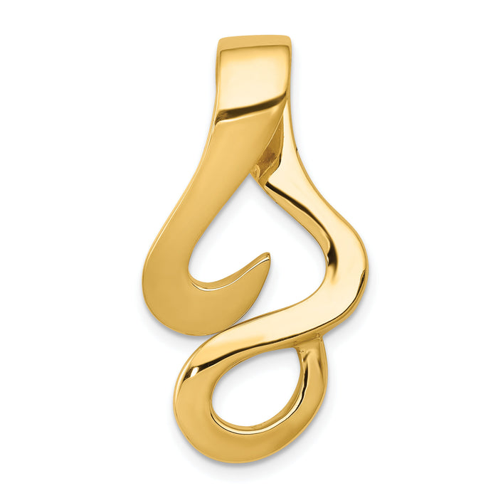 14k Fits up to 10mm Reg and Fancy Reversible Omega Slide-SL299