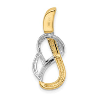 14k Two-Tone Fancy Omega Slide-SL313
