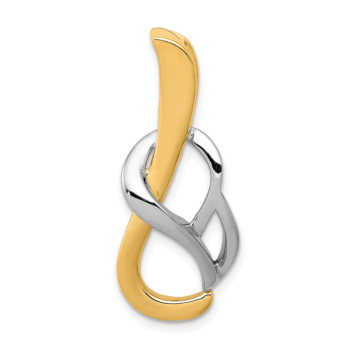 14k Two-Tone Fancy Omega Slide-SL313