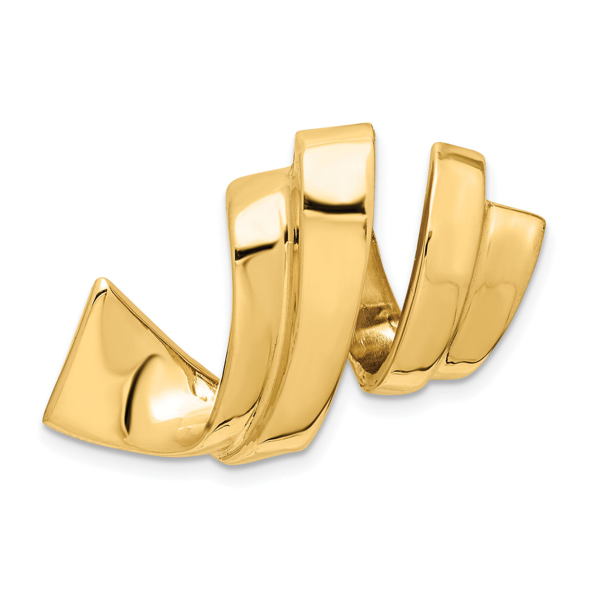 14k Fits up to 8mm Regular, 10mm Fancy Reversible Omega Slide-SL332