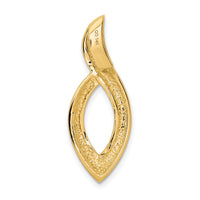 14k Fits up to 6mm Regular/8mm on Fancy/Reversible Fancy Omega Slide-SL335