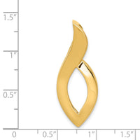 14k Fits up to 6mm Regular/8mm on Fancy/Reversible Fancy Omega Slide-SL335