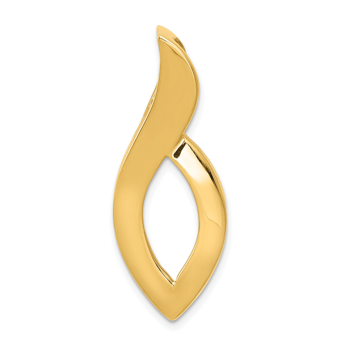 14k Fits up to 6mm Regular/8mm on Fancy/Reversible Fancy Omega Slide-SL335