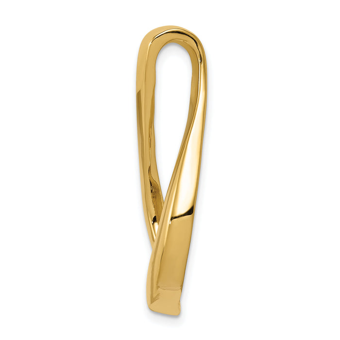 14k Fits up to 8mm Regular, 10mm Fancy Reversible Omega Slide-SL48