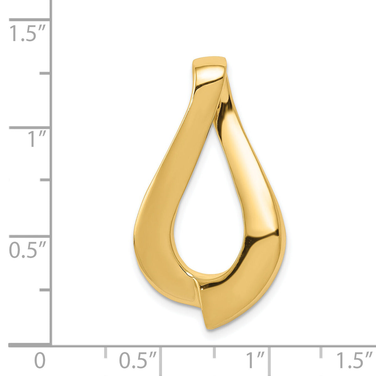 14k Fits up to 8mm Regular, 10mm Fancy Reversible Omega Slide-SL48