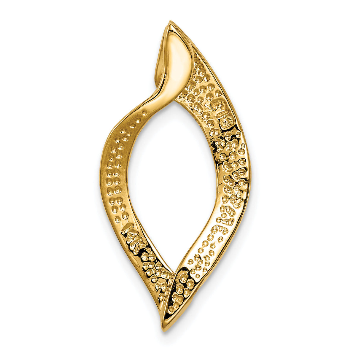 14k Fits up to 8mm Regular, 10mm Fancy Reversible Omega Slide-SL532