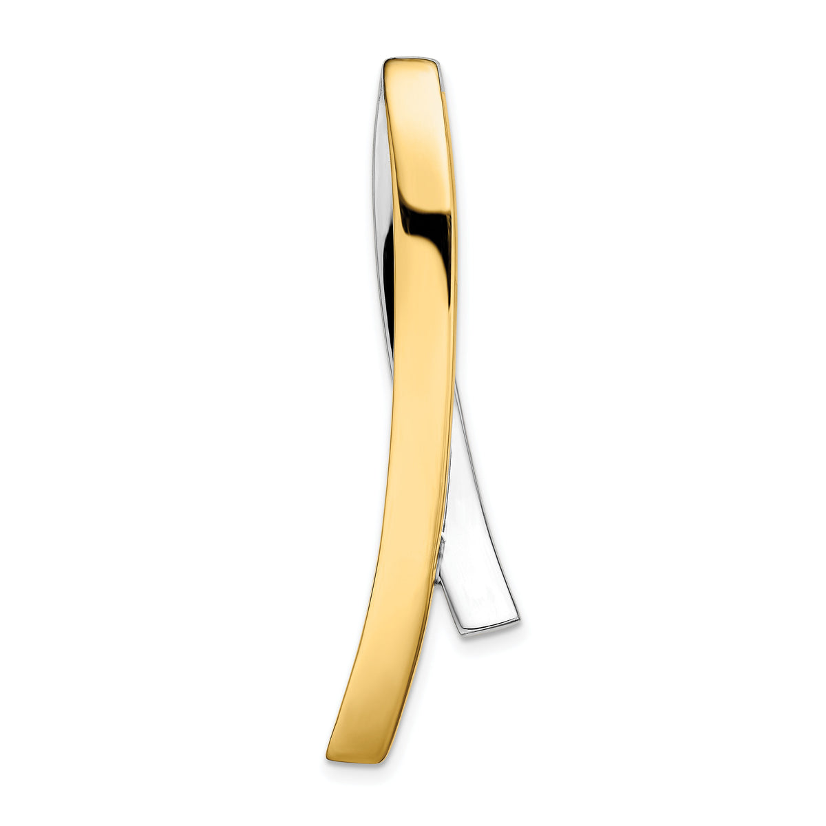 14k Two-tone Contemporary Slide-SL535