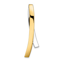14k Two-tone Contemporary Slide-SL535