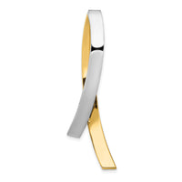14k Two-tone Contemporary Slide-SL535