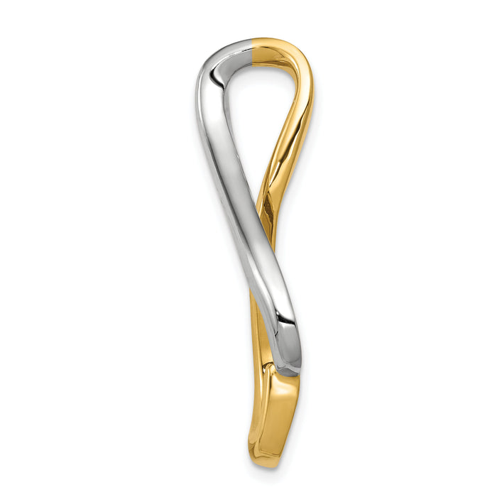 14k Two-tone Slide-SL545
