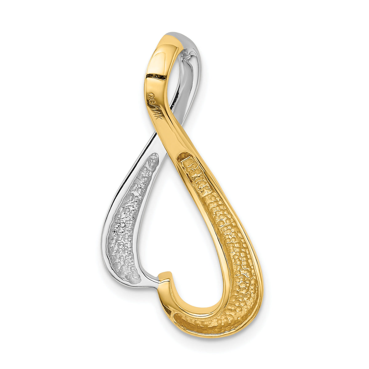 14k Two-tone Slide-SL545
