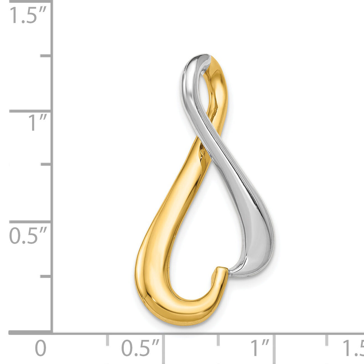 14k Two-tone Slide-SL545