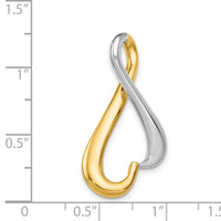14k Two-tone Slide-SL545