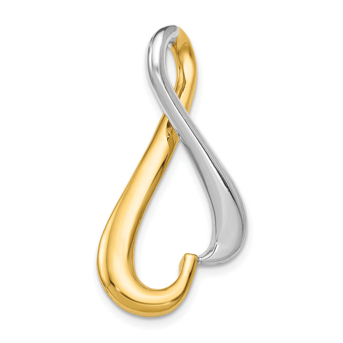 14k Two-tone Slide-SL545