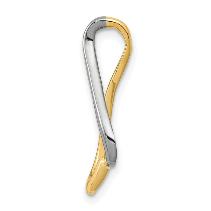 14k Two-tone Slide-SL548