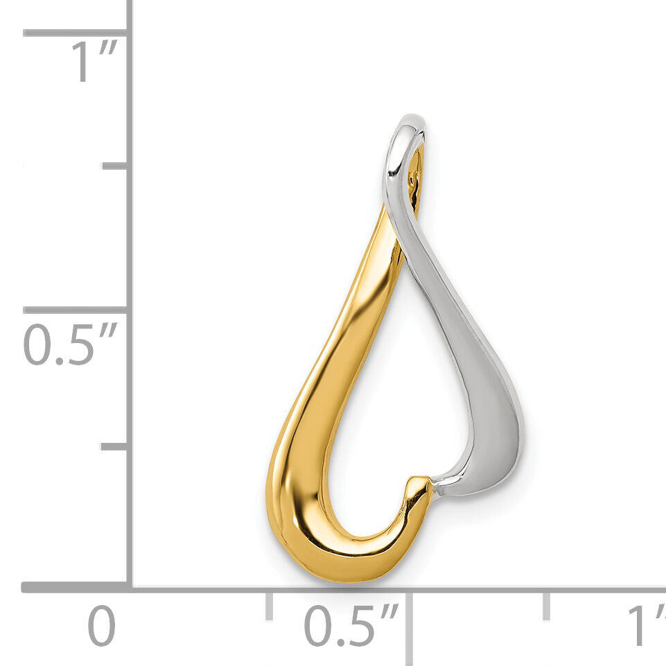 14k Two-tone Slide-SL548