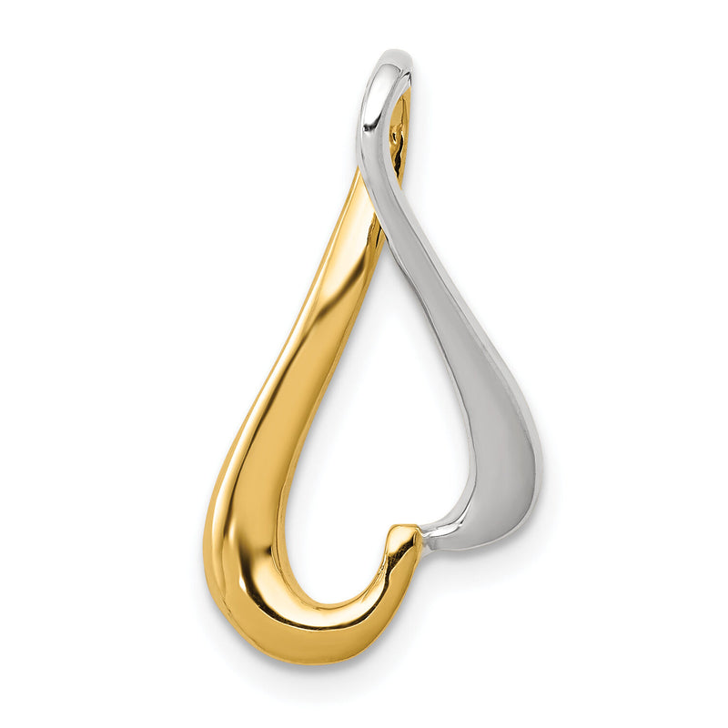 14k Two-tone Slide-SL548