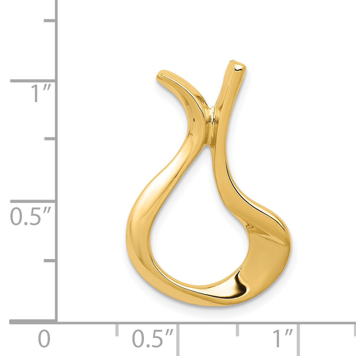 14K Polished Slide-SL563
