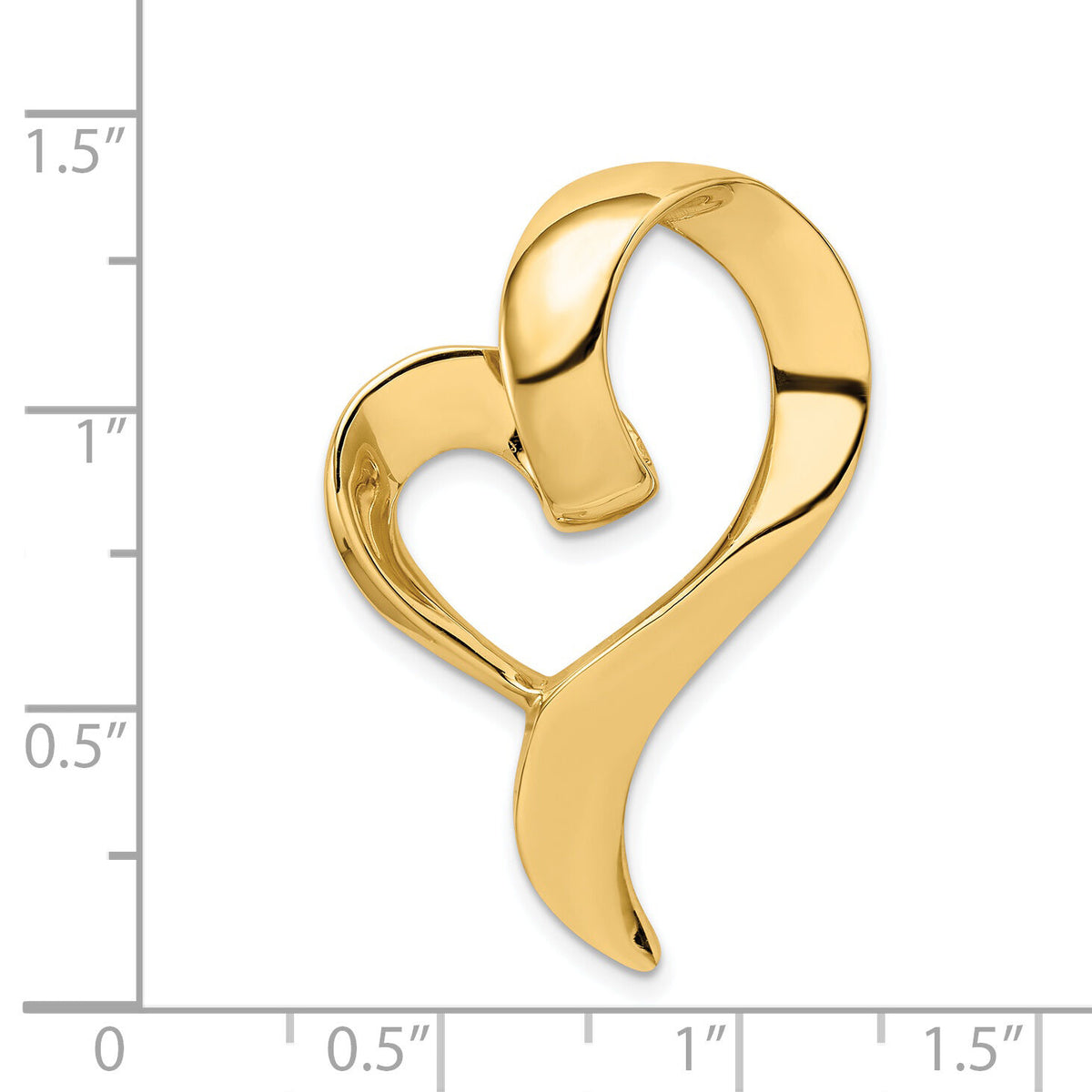 14K Heart Slide-SL566