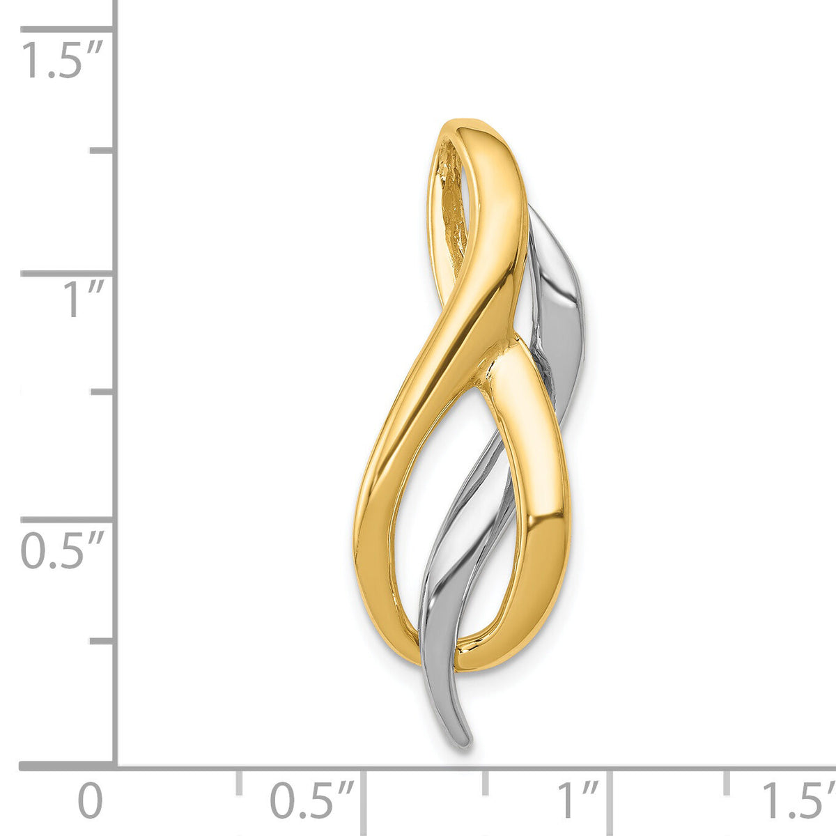 14K Two-Tone Slide-SL582