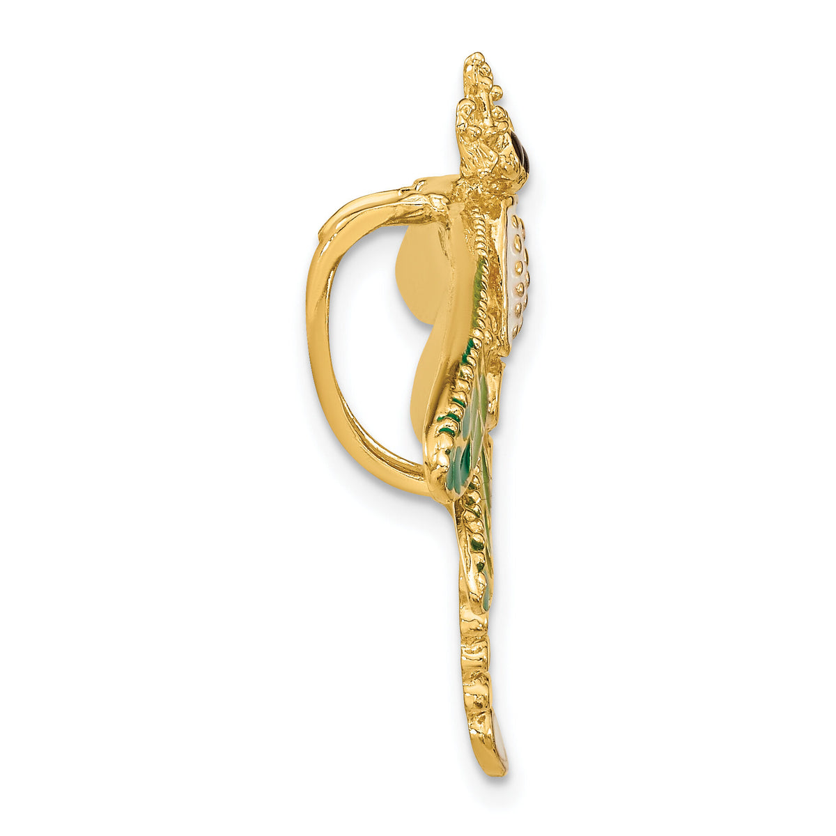 14K Multi-Color Enamel Dragonfly Charm-SL585
