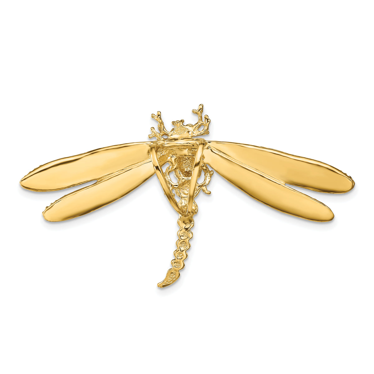 14K Multi-Color Enamel Dragonfly Charm-SL585