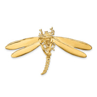 14K Multi-Color Enamel Dragonfly Charm-SL585