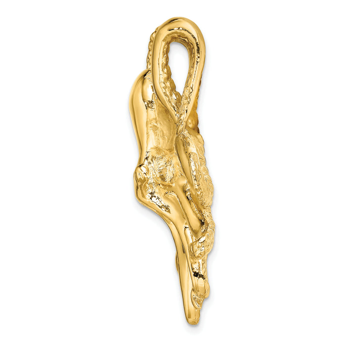 14K Polished and Textured Octopus Slide-SL589