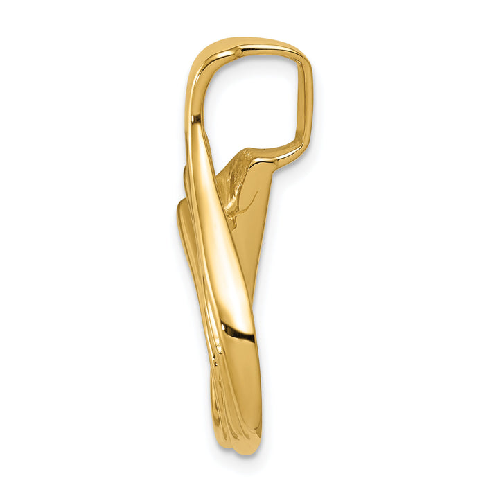 14k Fits up to 5mm Omega, 6mm Reversible, Omega Slide-SL59