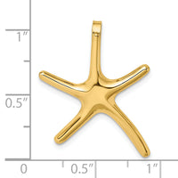 14K Polished Starfish Chain Slide-SL609