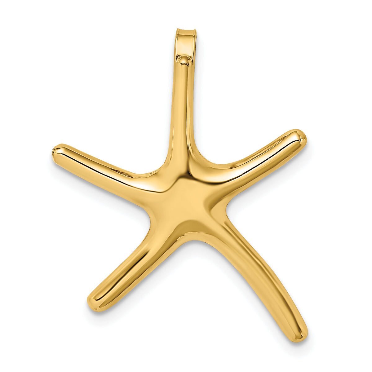 14K Polished Starfish Chain Slide-SL609