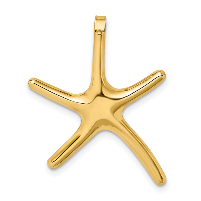 14K Polished Starfish Chain Slide-SL609