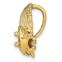 14k Scallop Shell with Crab Slide-SL615