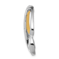 14k Two-tone Fits up to 6mm Omega, 8mm Reversible, Omega Slide-SL74