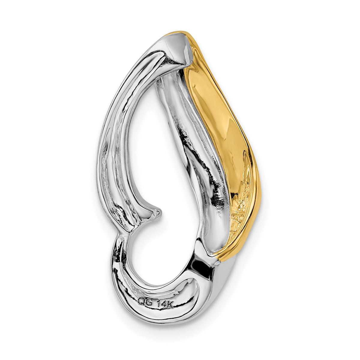 14k Two-tone Fits up to 6mm Omega, 8mm Reversible, Omega Slide-SL74