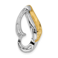 14k Two-tone Fits up to 6mm Omega, 8mm Reversible, Omega Slide-SL74