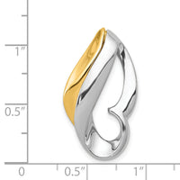14k Two-tone Fits up to 6mm Omega, 8mm Reversible, Omega Slide-SL74