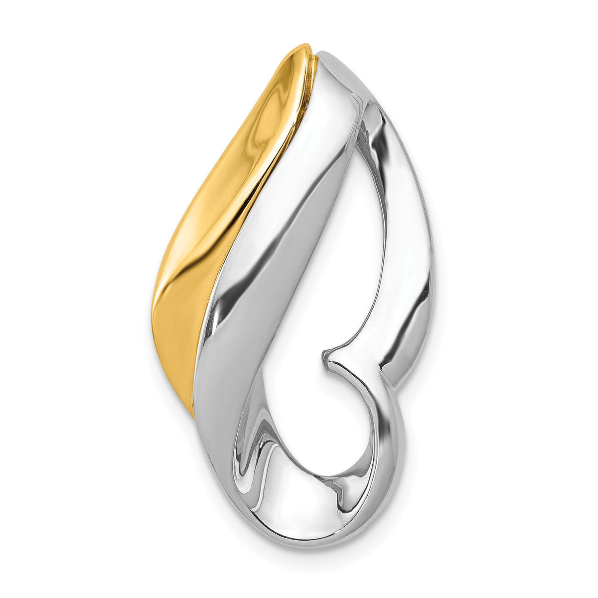 14k Two-tone Fits up to 6mm Omega, 8mm Reversible, Omega Slide-SL74